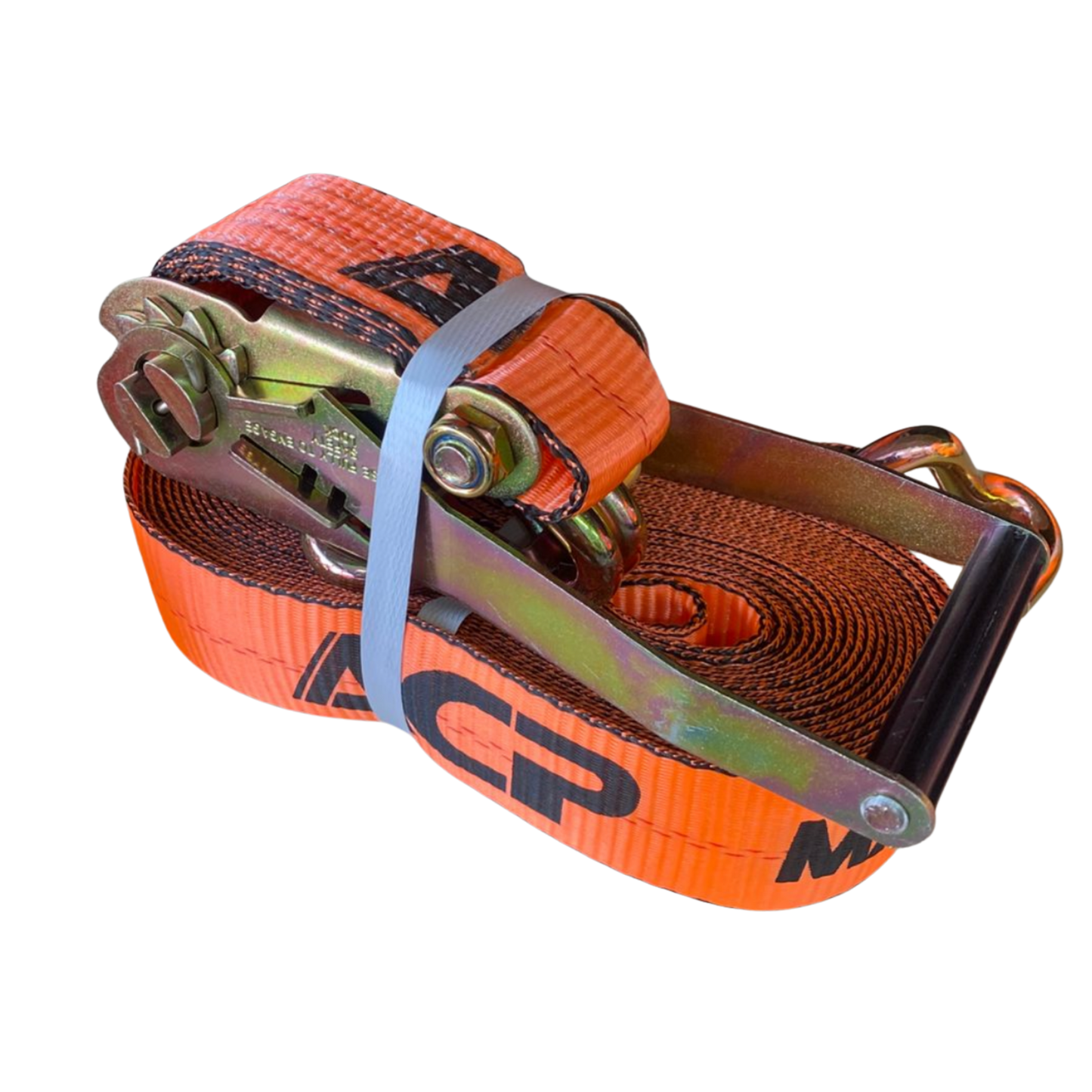 Banda de Sujeción con Matraca 2" x 30 Pies - Gancho de Alambre / Doble J (ACP2X30W)