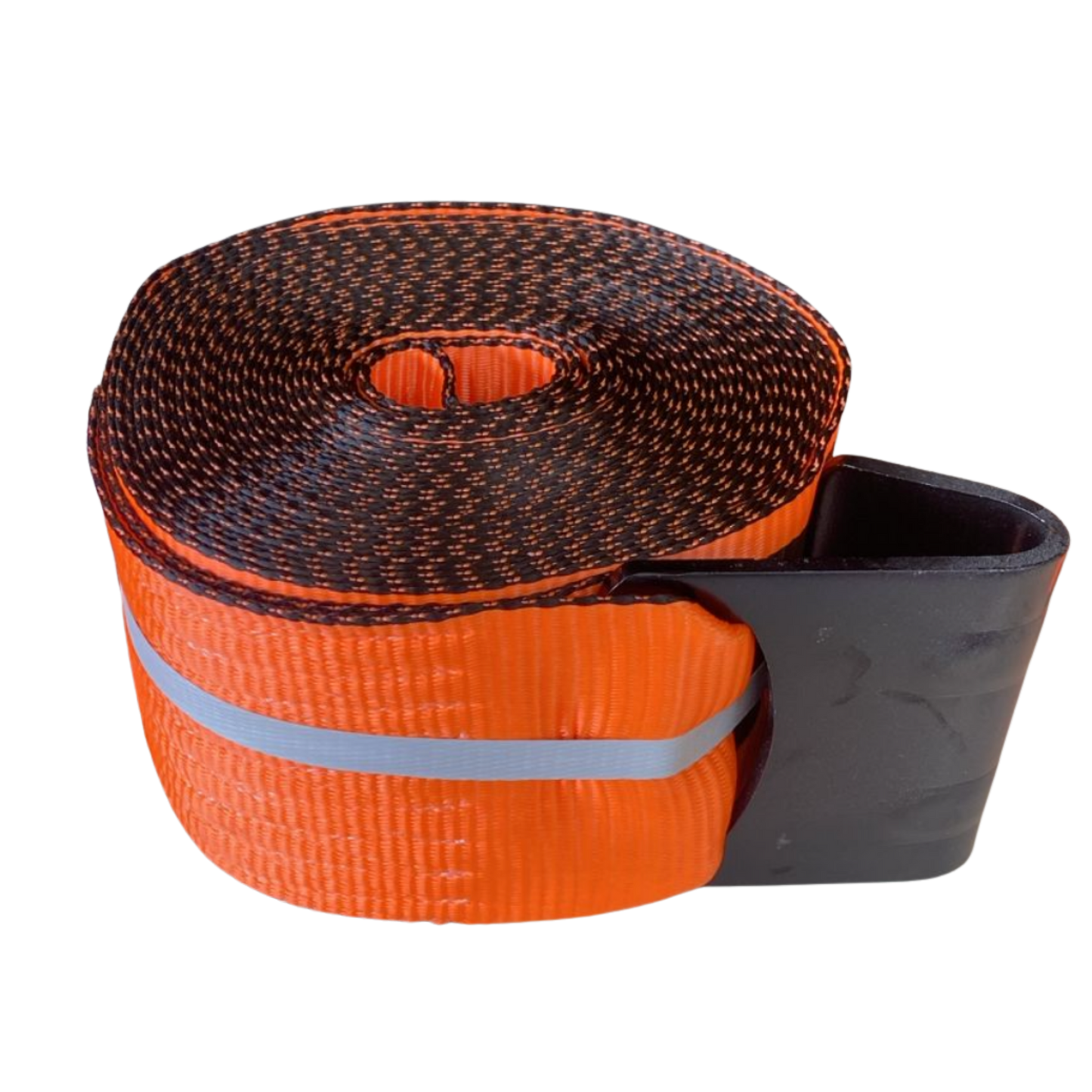 Banda de Amarre de Carga 4"x 30 Pies (9 Metros) con Gancho Plano - Naranja ACP4X30