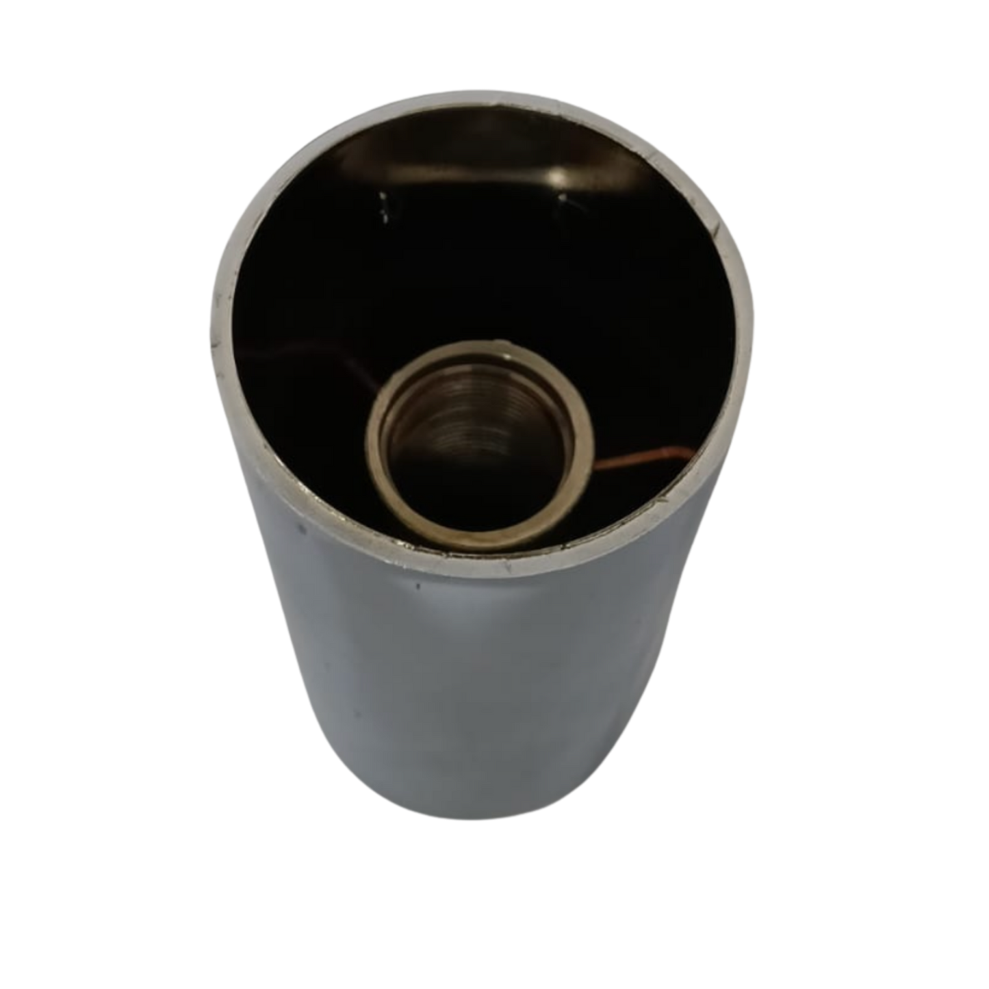 Capuchón Cromado para Tuerca 33mm Estilo "Plano" (Flat Top) con Rosca - Altura 3.5" (Unidad)