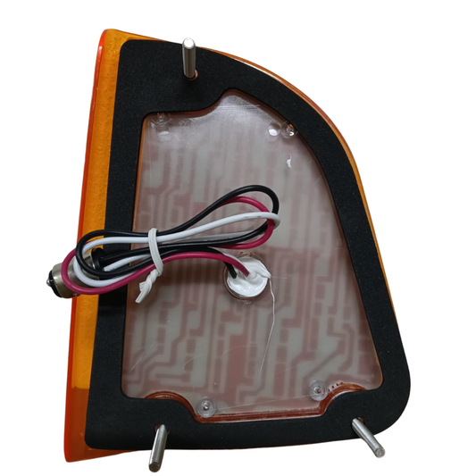 Cuarto Lateral de Cofre Derecho para Kenworth T600 (29 LEDs Ámbar) - 12106