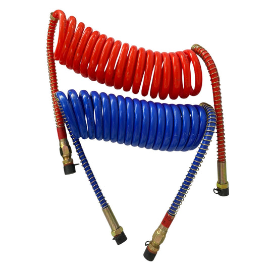 Juego de Mangueras de Aire Espiral Phillips (Roja y Azul) - 15 Pies - Código 11-715