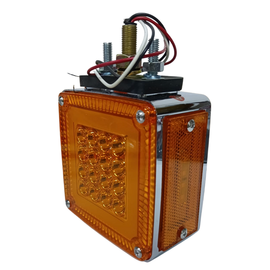 Plafón Trasero "Halo" 36 LEDs Rojo/Ámbar con Estrobo y Direccional - Lado Derecho (Pasajero)