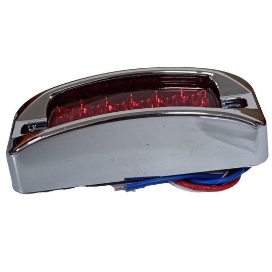 Plafón Mini Rectangular LED Rojo de Alta Intensidad (12 Diodos) - Universal 12V/24V