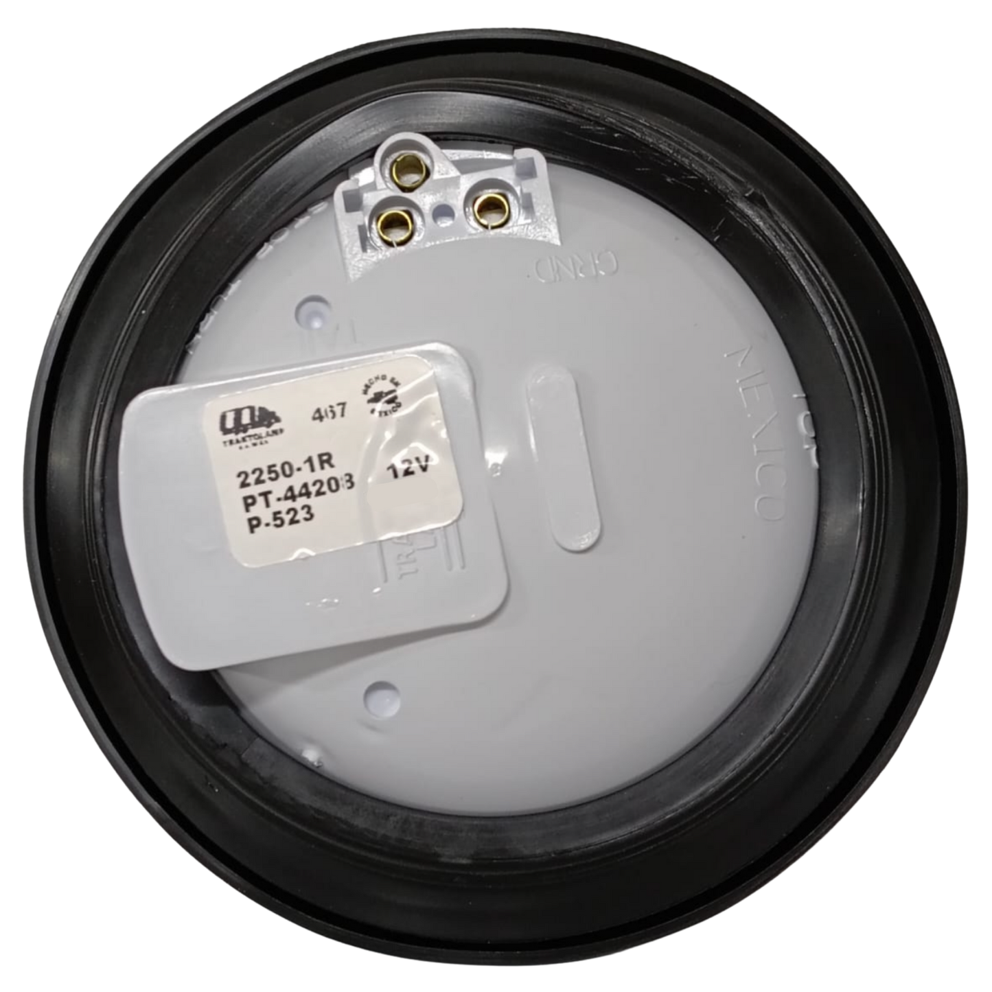 Lámpara Sellada Roja 4" Trasera con Hule y Conector (Estándar Tipo 2250)