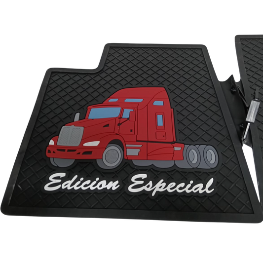 Juego de Tapetes de Hule Tipo Original para Kenworth T800 / T660 / W900 - Código 12173