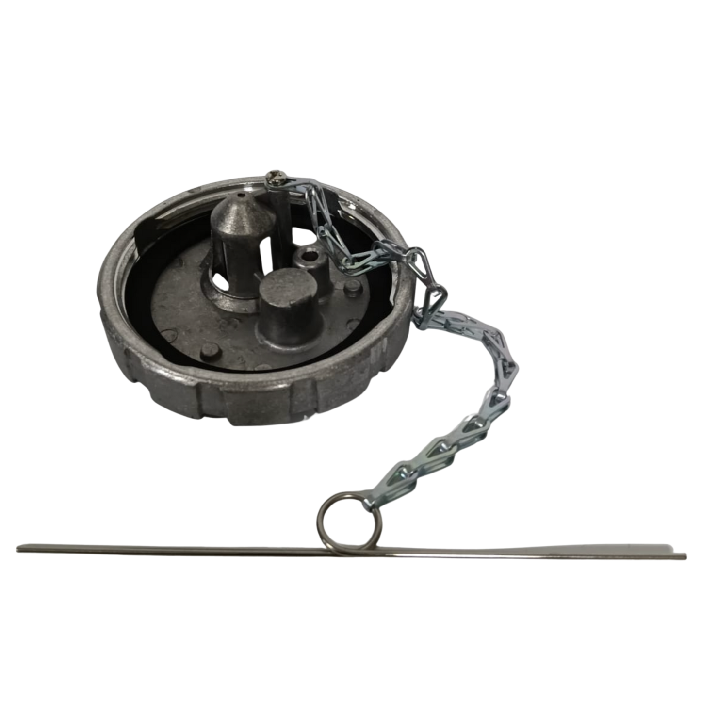 Tapón de Tanque Diesel Cromado para Kenworth - Sin Llave (Rosca 3.5") Universal (14634)