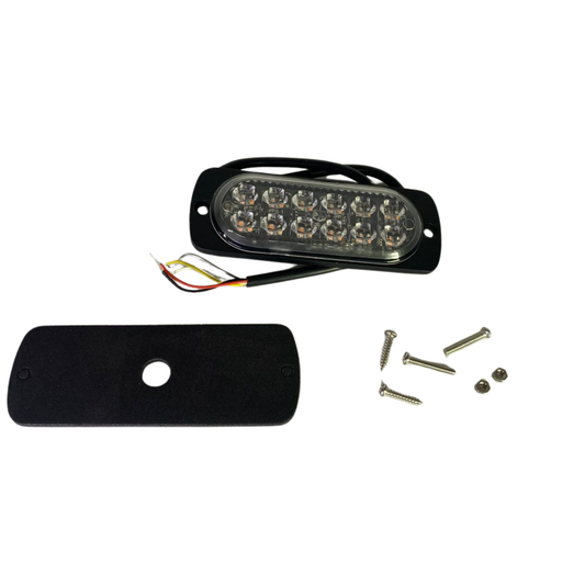 Plafón LED Ovalado 6" con Base Rectangular para Sobreponer (Ámbar) 14720