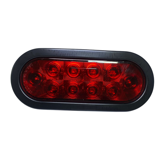 Plafón LED Ovalado 6" Rojo para Alto y Direccional ACP106210R