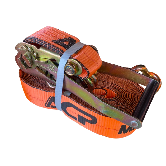 Banda de Sujeción con Matraca 2" x 30 Pies  - Gancho de Alambre / Doble J (ACP2X30W)