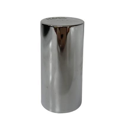 Capuchón Cromado para Tuerca 33mm Estilo "Plano" (Flat Top) con Rosca - Altura 3.5" (Unidad)