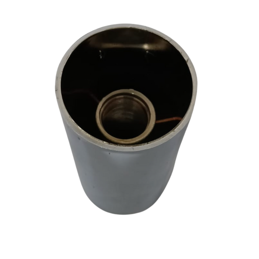 Capuchón Cromado para Tuerca 33mm Estilo "Plano" (Flat Top) con Rosca - Altura 3.5" (Unidad)