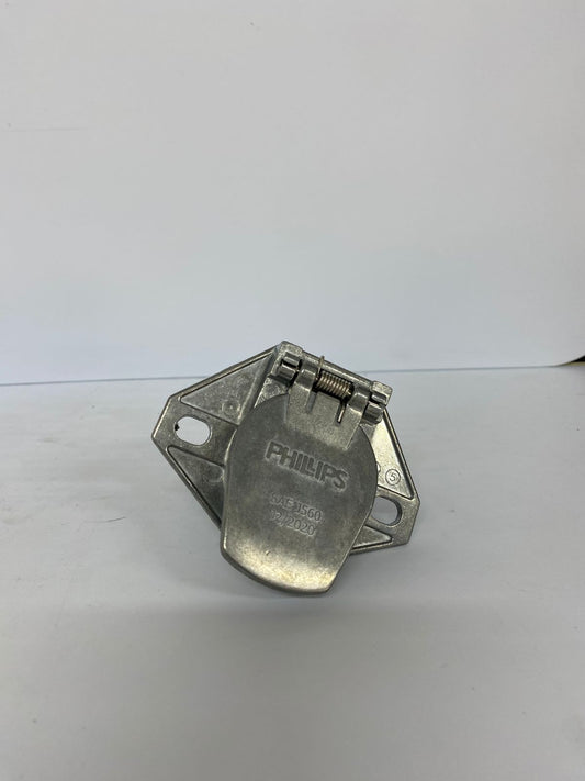 Conector Hembra 7 Vías Phillips (Zoclo Metálico) - Pines Ranurados - Código 15-720