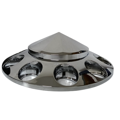 Copa de Eje Delantero Cromada Diseño "Pico Diamante" - 15616