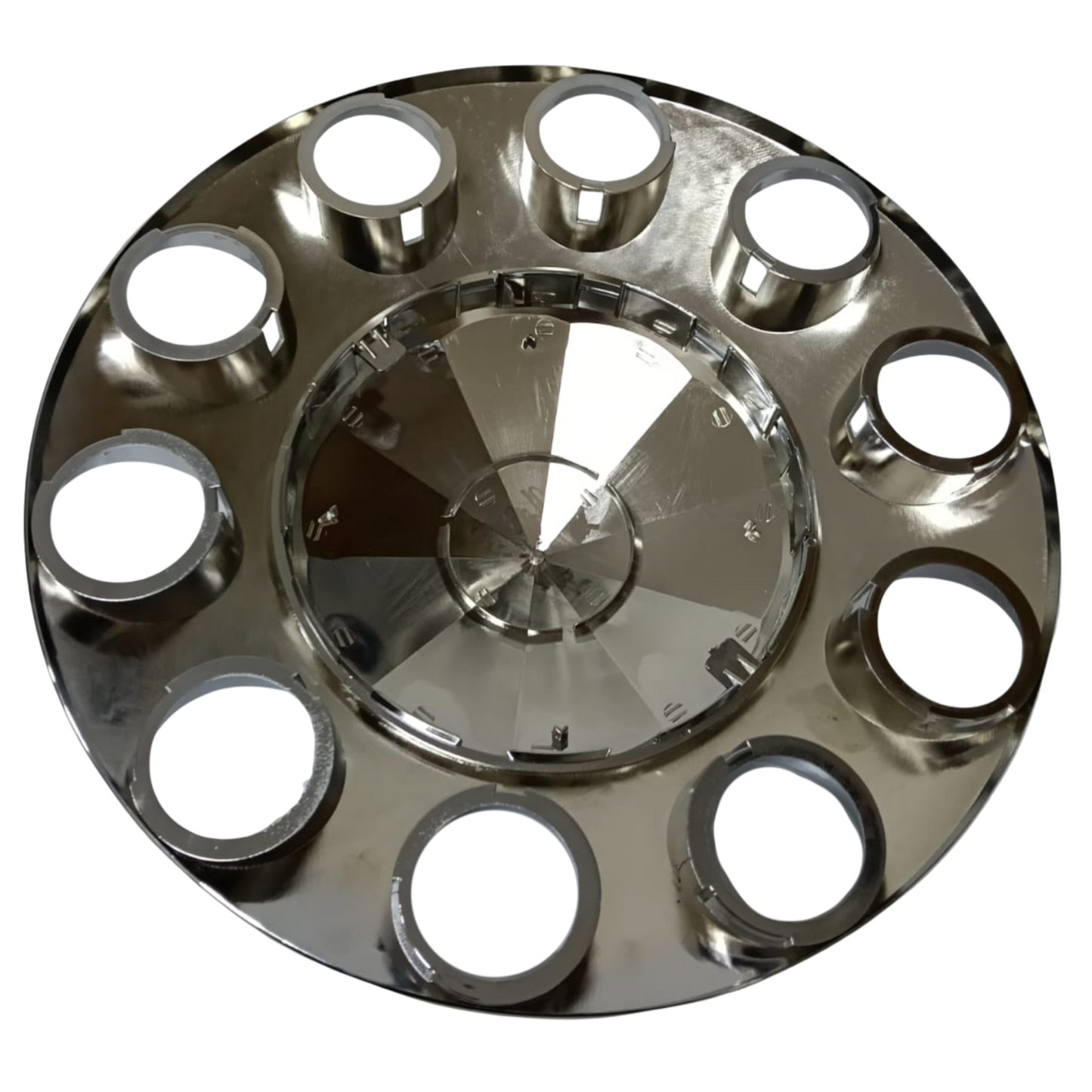 Copa de Eje Delantero Cromada Diseño "Pico Diamante" - 15616