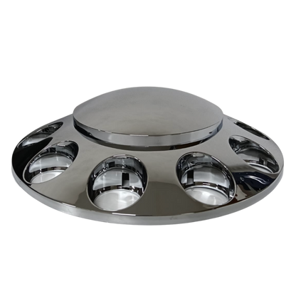 Copa de Eje Delantero Cromada - Tipo Original para Rines Unimount 33mm (Sin Tapones) 14714