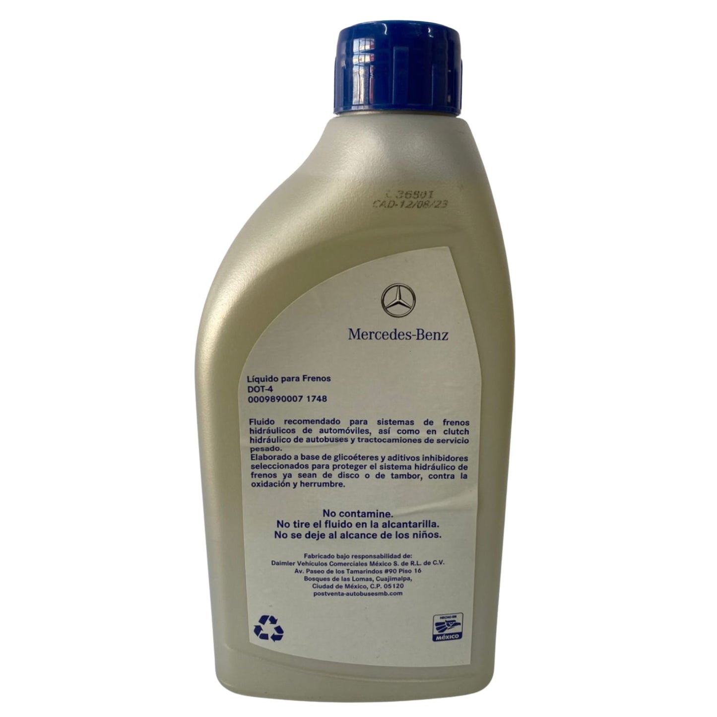 Líquido de Frenos DOT 4 - Botella 946 ml (1 Cuarto) - Calidad Premium