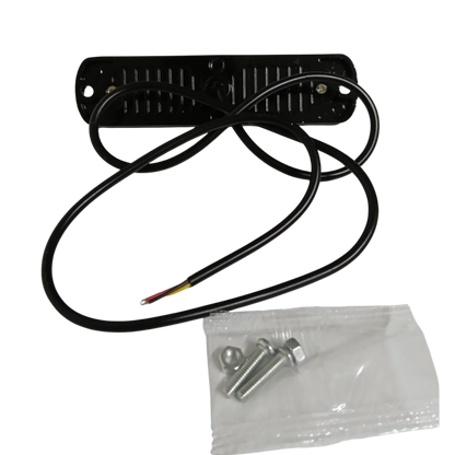 Luz Marcadora Lateral / Gálibo Rectangular 6 LEDs Ámbar - Multivoltaje 12V/24V (LAAF+4)