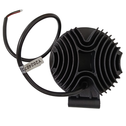 Faro Auxiliar LED Redondo 4.5" de Alta Potencia 9 LED - Base Negra de Aluminio