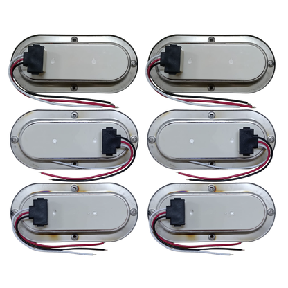 Kit de Renovación Trasera LED - Plafones Ovalados 24 LEDs (Juego de 6 Piezas)