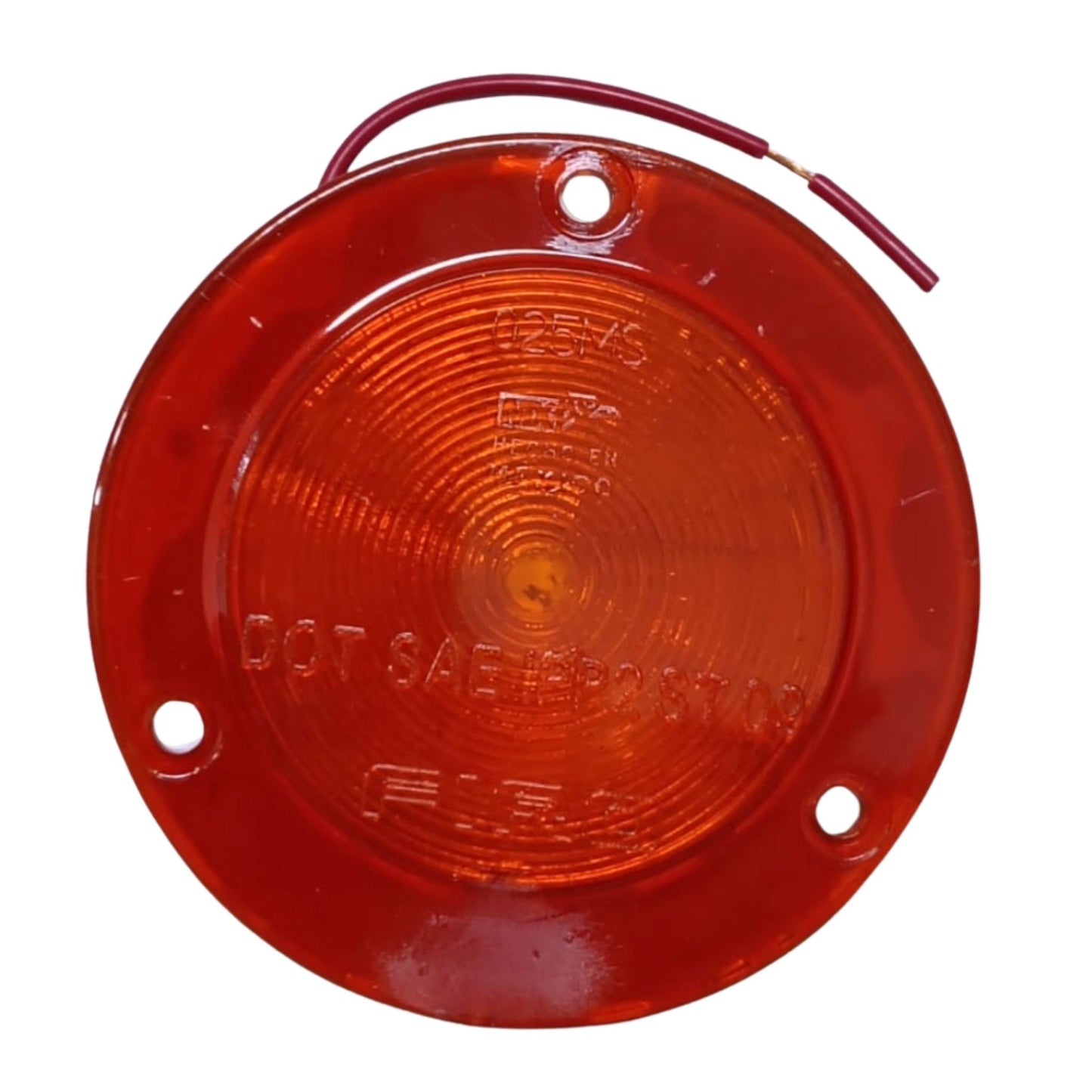 Plafón Redondo 2.5" Plano Ámbar 12 LEDs (Marcador de Alta Intensidad) - 24