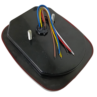 Calavera Trasera "Tipo Jeep" LED con Luz de Reversa Integrada - 12V Universal (Stop, Vuelta y Cuarto)