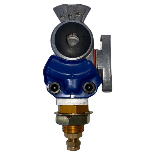 Manita de Aire (Gladhand) Tipo Servicio con Válvula de Cierre - Azul - Código ACP306