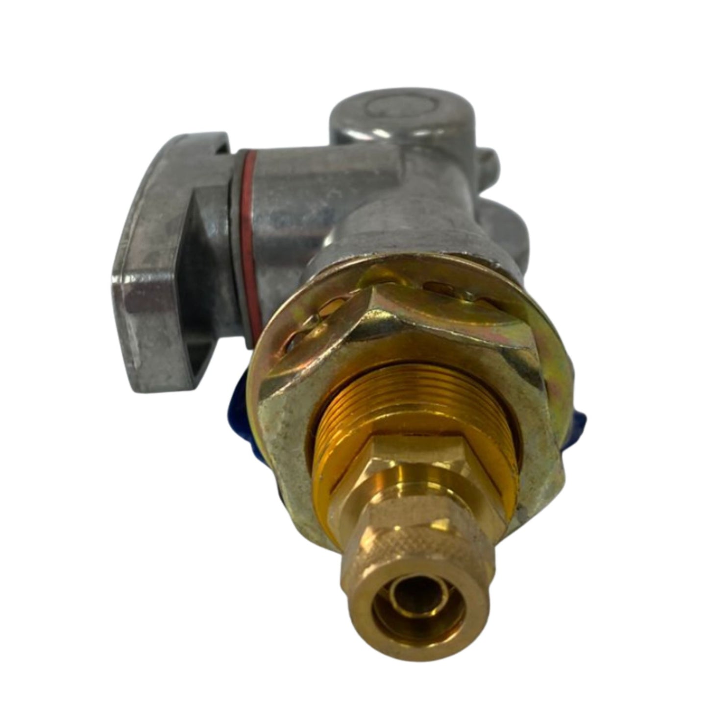 Manita de Aire (Gladhand) Tipo Servicio con Válvula de Cierre - Azul - Código ACP306