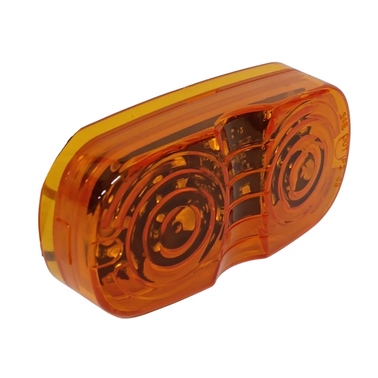 Plafón LED Ámbar "Doble Óptico" de 16 LED - Marcador Lateral de Alta Intensidad (ACP)