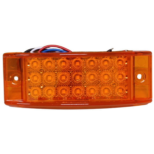 Plafón Rectangular 6" LED Ámbar (21 LEDs) | Código 14338