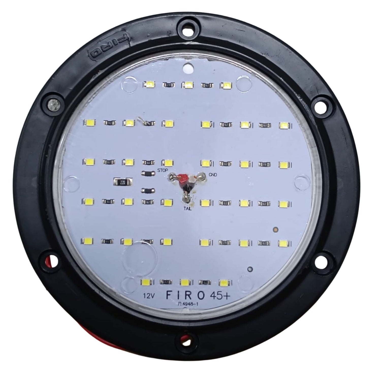 Plafón Redondo 4" Plano Blanco 30 LEDs (Alta Potencia 5W) - 45+