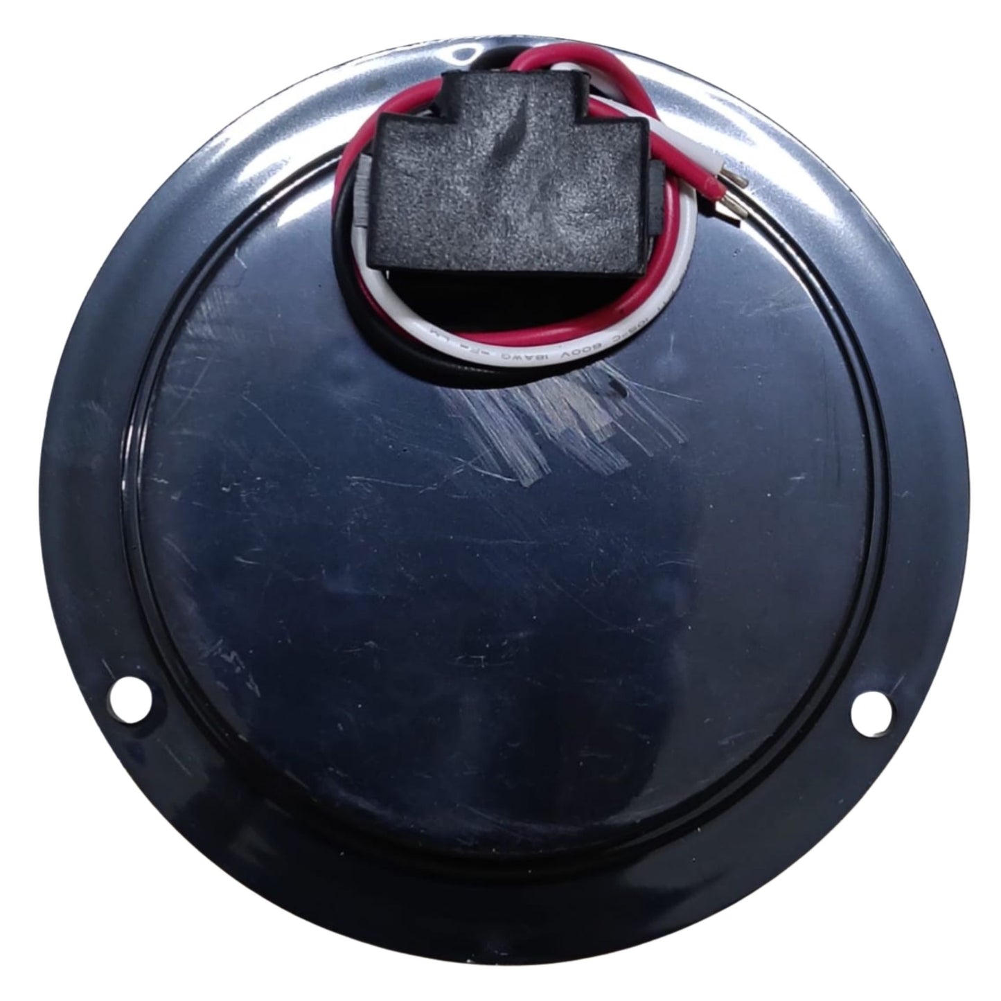 Plafón Redondo 4" Blanco 9 LEDs con Base Negra (Luz de Reversa) - 10725