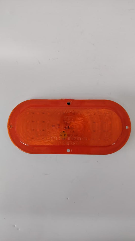 Plafón Ovalado 6" Plano - 36 LEDs Ámbar de Alto Brillo (Direccional y Cuartos) - 12V