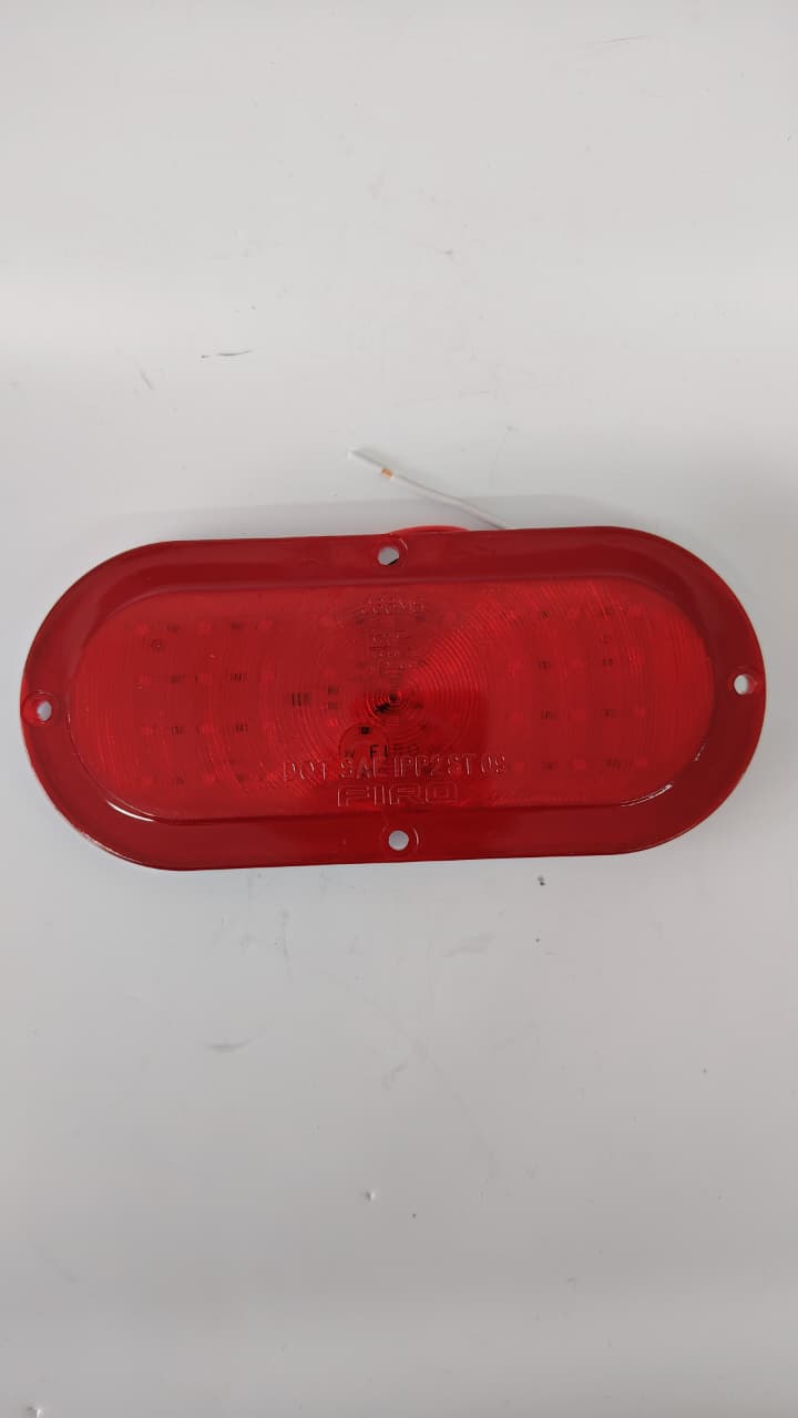 Plafón Ovalado 6" Plano - 36 LEDs Rojo (Stop, Cuartos y Direccional) - 12V