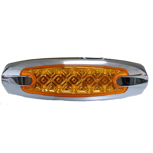 Plafón Lateral Tipo Peterbilt Plano 10 LEDs - Marcador Universal Codigo 14245 | Mundo Diesel