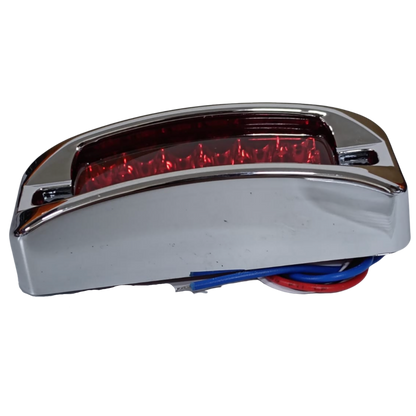 Plafón Mini Rectangular LED Rojo de Alta Intensidad (12 Diodos) - Universal 12V/24V