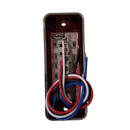 Plafón Mini Rectangular LED Rojo de Alta Intensidad (12 Diodos) - Universal 12V/24V