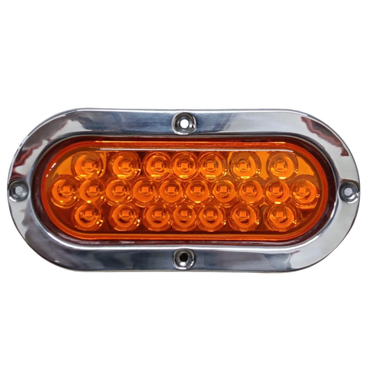 Plafón Ovalado 6" Ámbar 24 LEDs (Direccional / Cuarto) - 15723