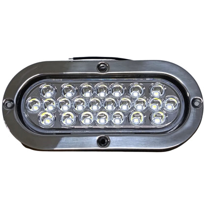 Plafón Ovalado 6" Blanco 24 LEDs (Luz de Reversa) - 15724