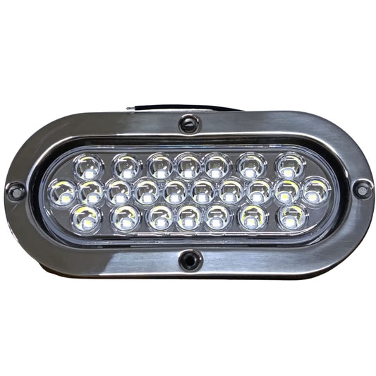 Plafón Ovalado 6" Blanco 24 LEDs (Luz de Reversa) - 15724