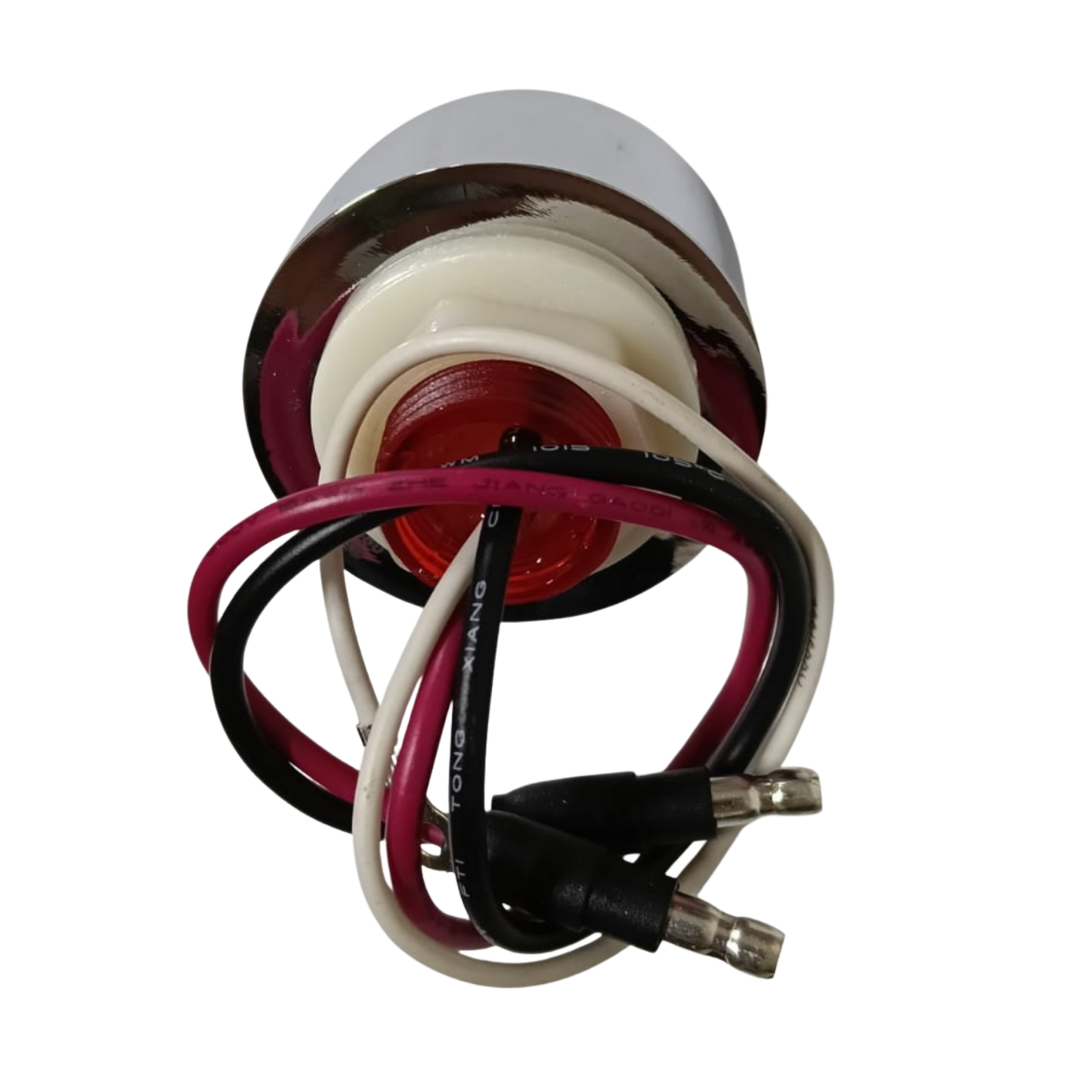 Plafón Marcador Redondo 1 ¾" LED Rojo con Bisel - Función Alta y Baja (12V/24V)