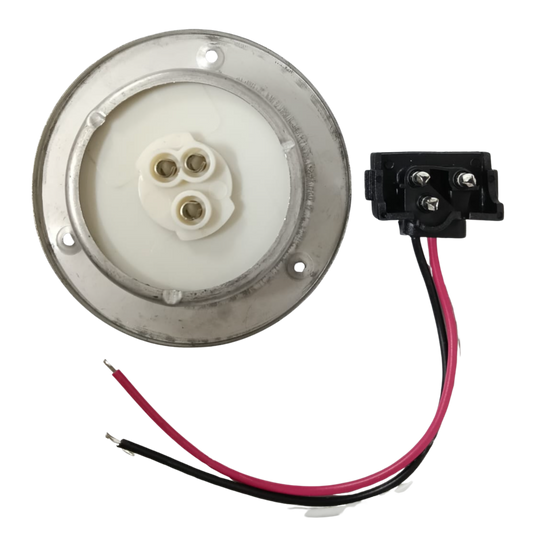 Plafón Redondo 2 ½" LED Rojo de Alta Visibilidad (8 Diodos) - 12V/24V