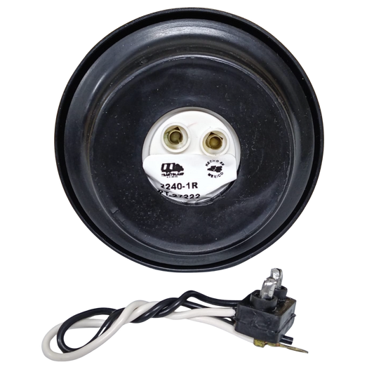 Plafón Sellado Redondo 2 ½" Rojo para Gálibo con Hule y Conector (Serie 2240)