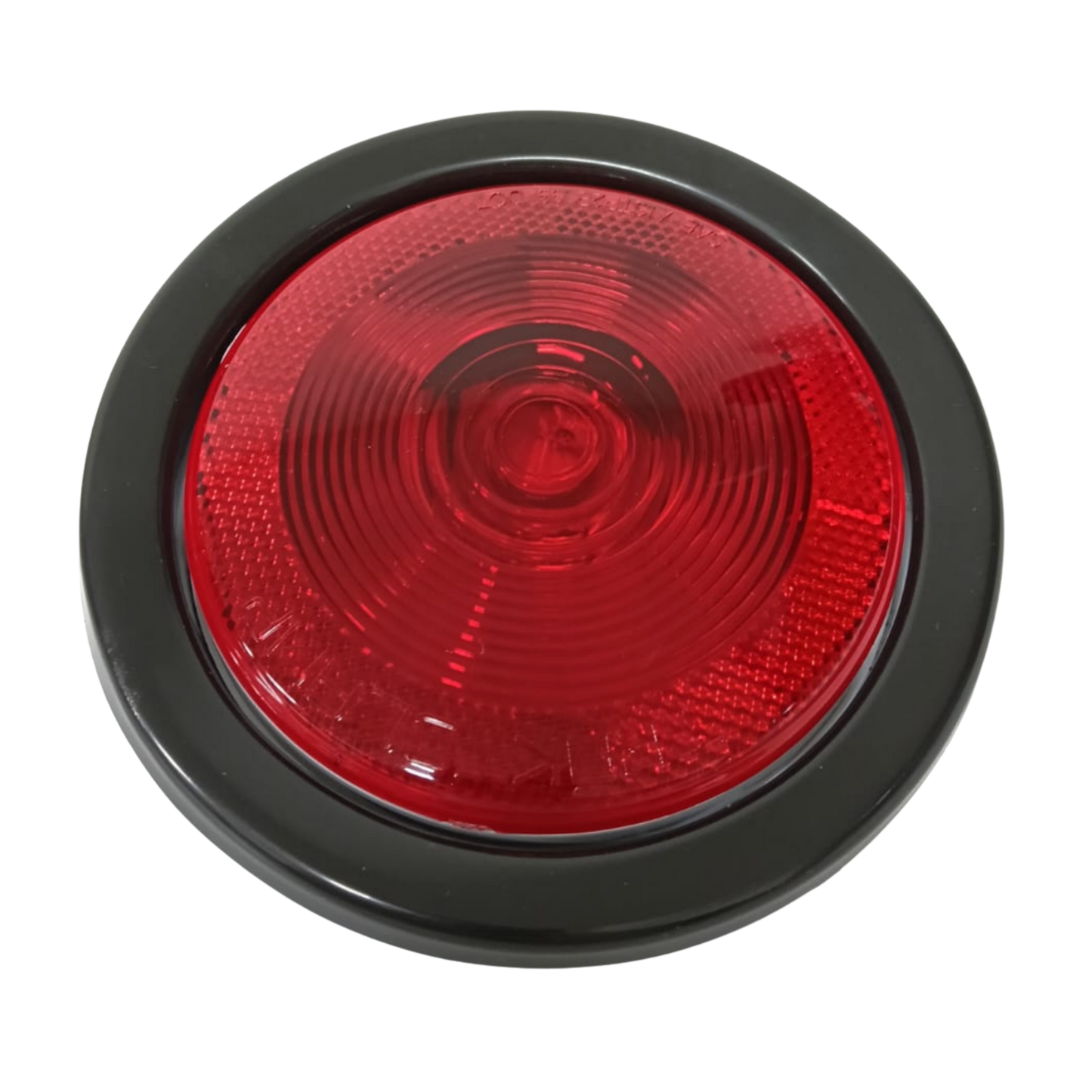 Lámpara Sellada Roja 4" Trasera con Hule y Conector (Estándar Tipo 2250)