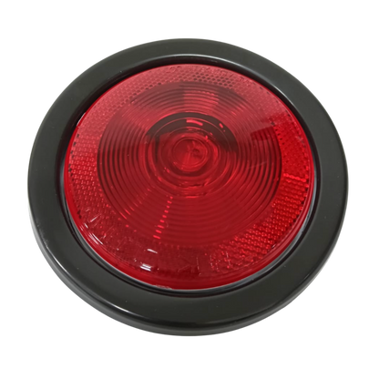 Lámpara Sellada Roja 4" Trasera con Hule y Conector (Estándar Tipo 2250)
