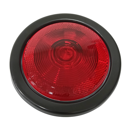 Lámpara Sellada Roja 4" Trasera con Hule y Conector (Estándar Tipo 2250)