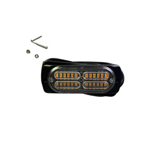 Plafón LED Ovalado 6" Ámbar Alta Intensidad (Direccional / 24 Diodos) TL2A