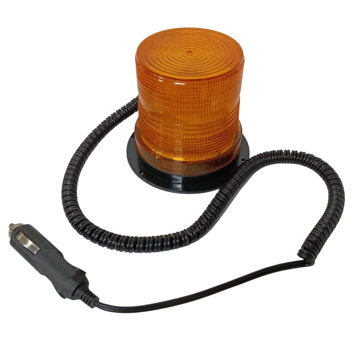 Torreta Estrobo LED Ámbar "Tipo Vaso" - Multivoltaje 12V/24V para Montacargas y Maquinaria