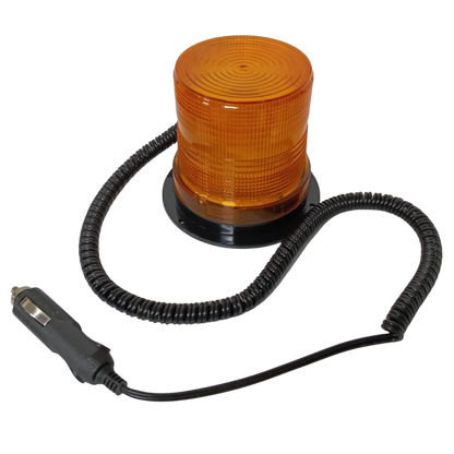 Torreta Estrobo LED Ámbar "Tipo Vaso" - Multivoltaje 12V/24V para Montacargas y Maquinaria
