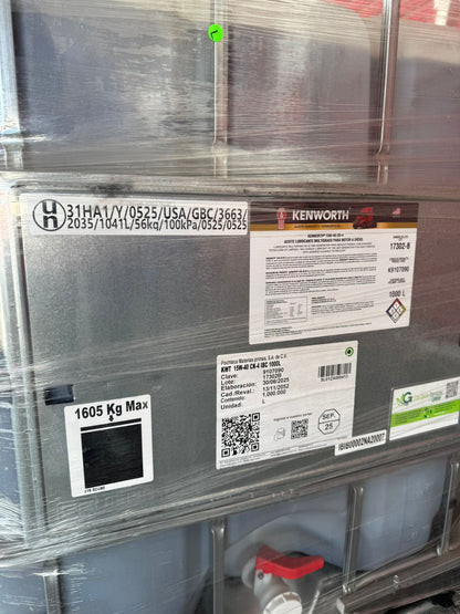 Tote de Aceite Motor Diesel 15W-40 API CK-4 (Contenedor IBC 1,000 Litros)
